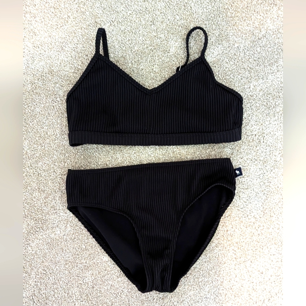 Abercrombie Kids Ribbed Triangle Two Piece Swimsuit
